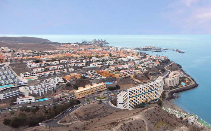 Arguineguin sett fra topp i Patavalaca